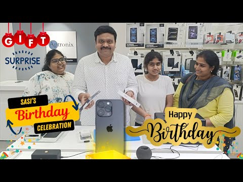 My Husband Birthday Celebrations #lakshmiprasanna #birthday #celebration #gift #party #iphone