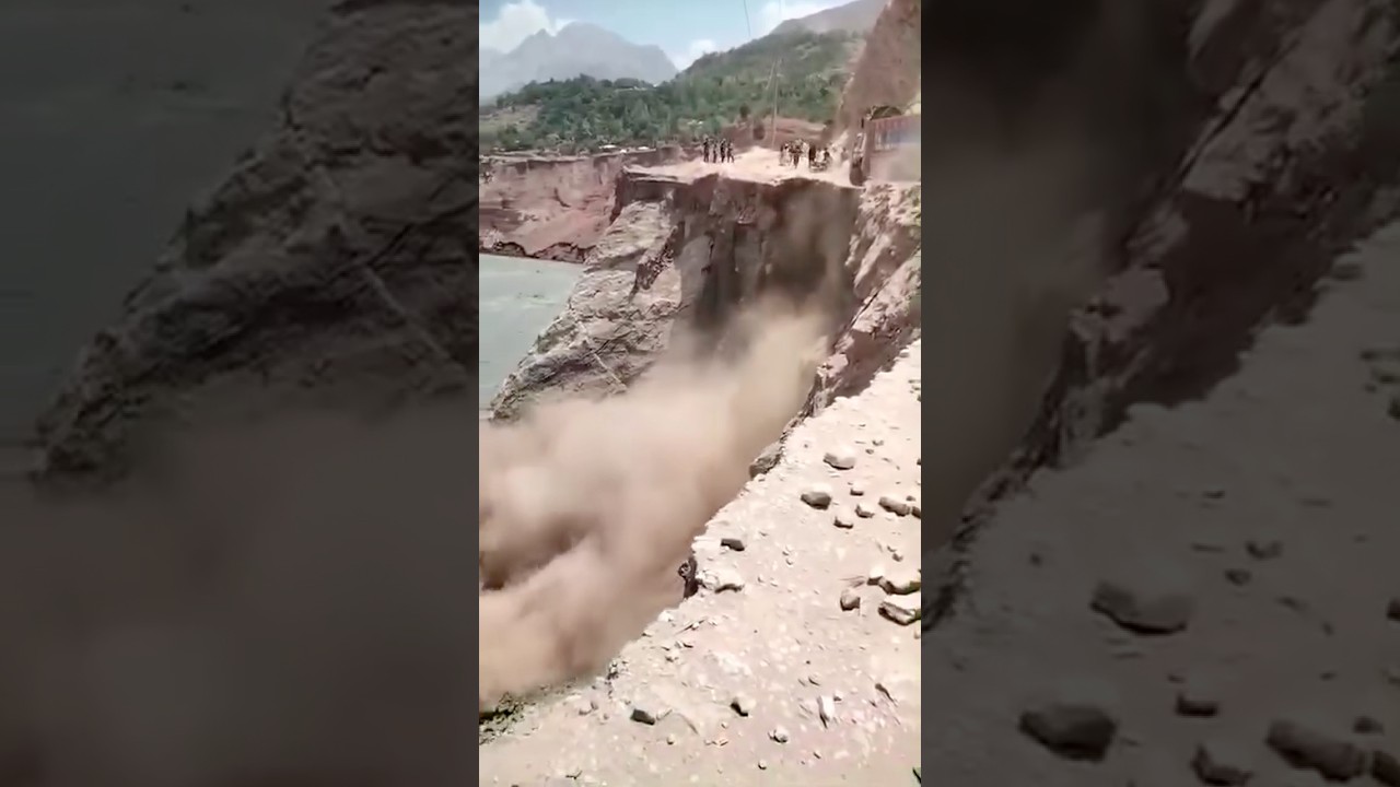 Terrifying Landslide Destroys Chitral Highway Tourists Shocked! 