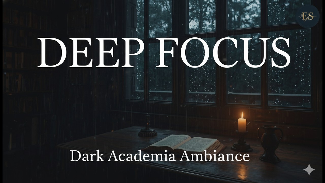 Dark Academia Jazz & Rain 🎻 Deep Focus for Studying & Reading (2 Hours)