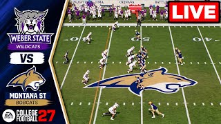 Weber State vs Montana State | NCAA Football Week 8 - October 24, 2026 College Football27 Simulation