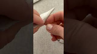 Hand sewing | adding tiny stitches | #shorts