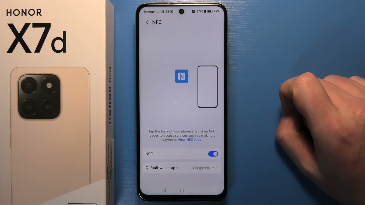 Honor X7D — как включить NFC