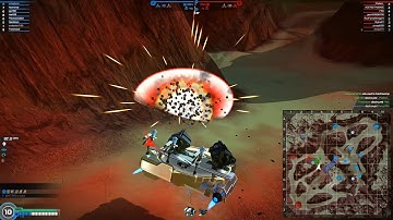 Robocraft - trying a new build: double shotgun medic hover level 135, top kills, second top damage