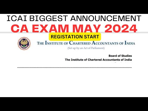 ICAI Latest Announcement 