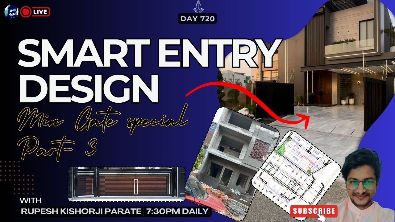 Modern Compound Wall & Automated Sliding Gate Design Pert 3 | Main Gate special | Rupesh range