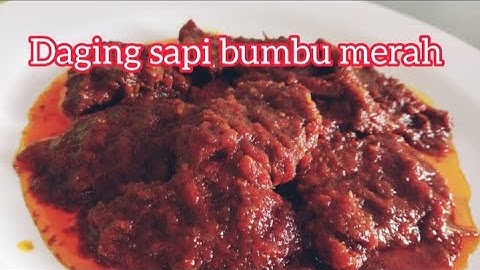 RESEP DAGING SAPI BUMBU MERAH