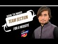 Team places through coding using HTML CSS no Javascript.