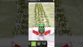 FS18 Winter Mod | John Deere 8245R Grass Cutting 🚜❄️ #shorts