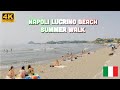 4k Beach Walk - Lucrino Napoli Italy - Naples Beach - Spiaggia 2023