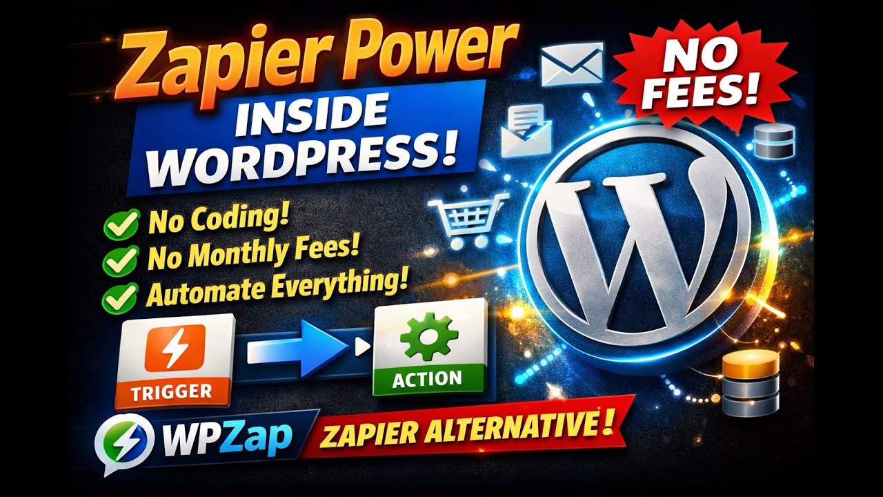 WPZap: Zapier-Level Automation INSIDE WordPress (No Monthly Fees!)