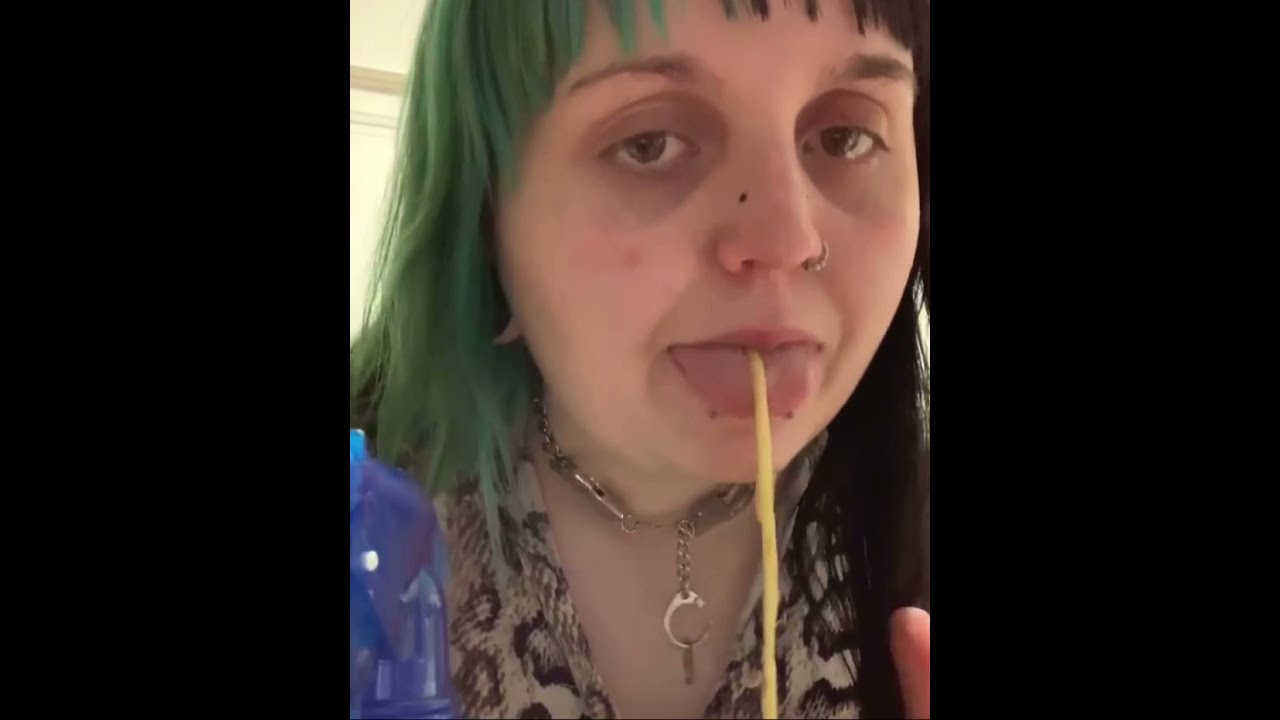 Girl Deep Throat Long Noodle Youtube