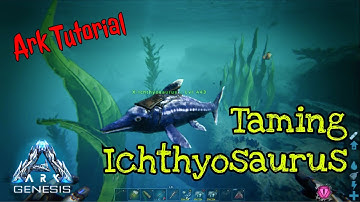 Ark tutorial: How to tame an Ichthyosaurus in Ark Genesis