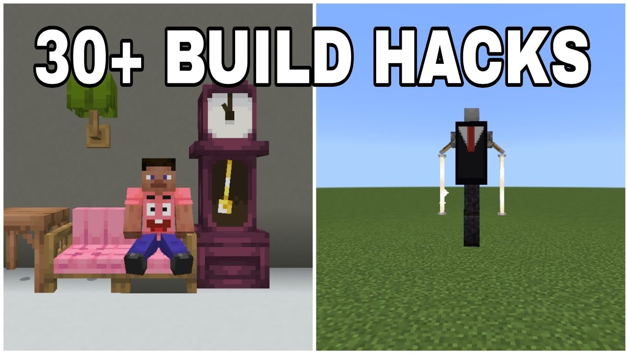 Minecraft: 30+ New Build Hacks You Must Try ! - YouTube