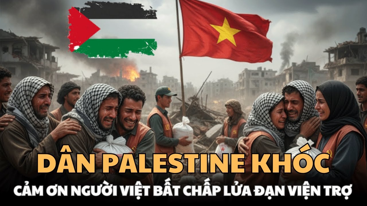 DÂN PALESTINE KHÓC NỨC NỞ CẢM ƠN NGƯỜI VIỆT BẤT CHẤP LỬA ĐẠN VIỆN TRỢ KỊP THỜI – VIỆT NAM MUÔN NĂM