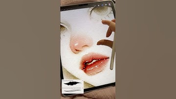 Watercolor portrait in Procreate #art #asmr #procreate #drawing #watercolor #portrait #art