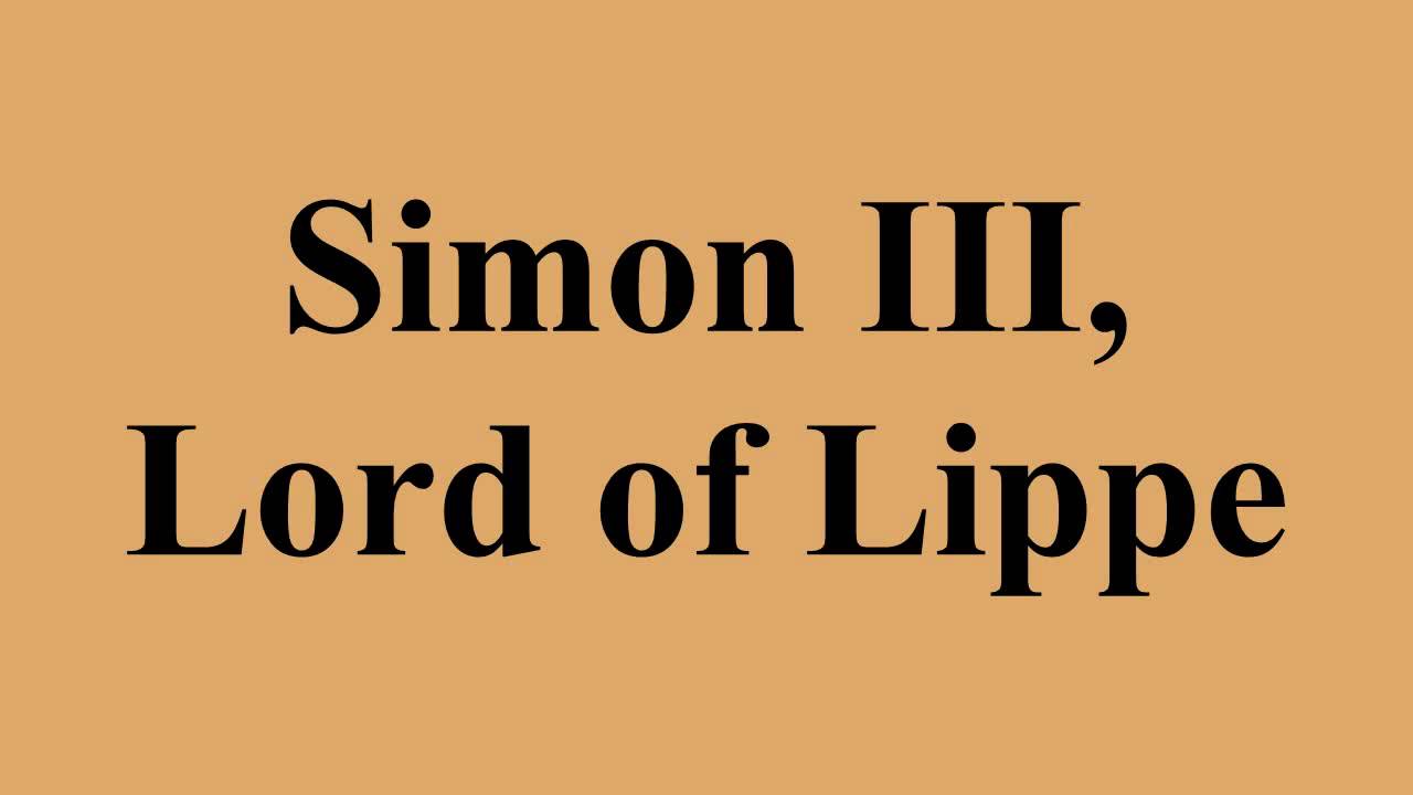 Simon III, Lord of Lippe