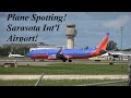 Late morning sarasota bradenton international airport plane spotting  737s a320s private jets