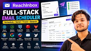 ReachInbox Full-Stack Email Scheduler | Node.js, React, BullMQ, Redis, PostgreSQL & Elasticsearch