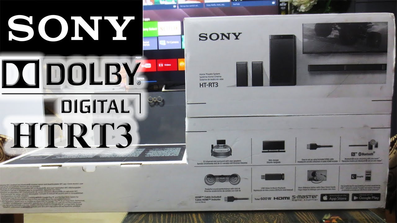 Unboxing: Sony HT-RT3 | 5.1 CH | Dolby Digital | Home Cinema System