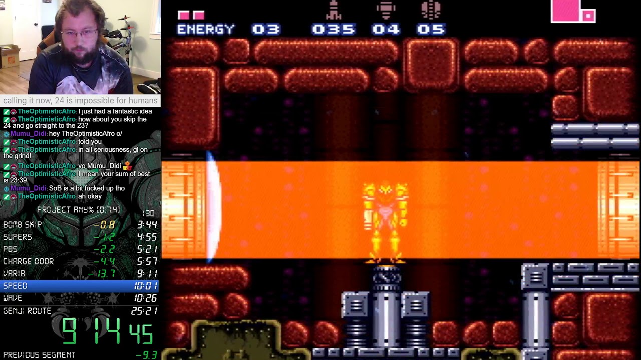 Super Metroid: Project Base 0.7.4 BETA Any% in 24:57 (0:18) [WR] - YouTube