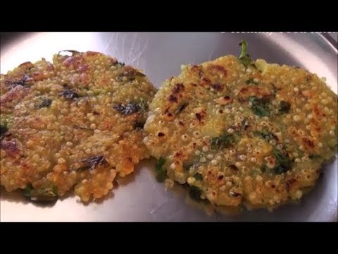 Javvarisi Rotti in Tamil - Sago Thalipeeth Recipe - Sabudana Thalipeeth Recipe