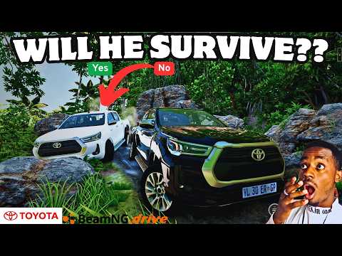 BeamNG Drive: Toyota Hilux is a beast | steering wheel gameplay