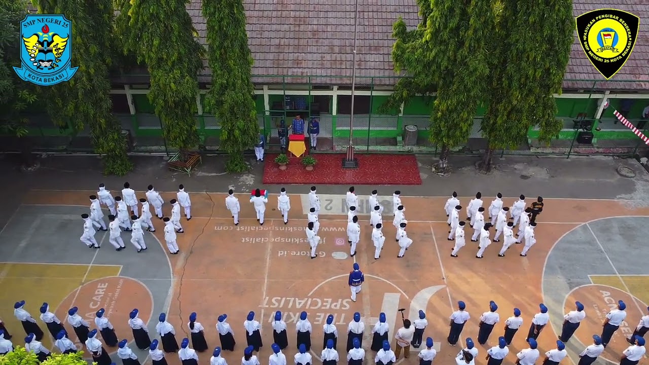 Upacara Pengibaran Bendera Merah Putih dalam Memperingati HUT Republik Indonesia Ke 79