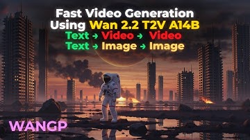 Create Videos From Text | Video to Video | Text to Image | Using Wan 2.2 T2V A14B | WanGP
