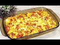 Быстрый вкусный обед. Запеканка из макарон и куриной грудки