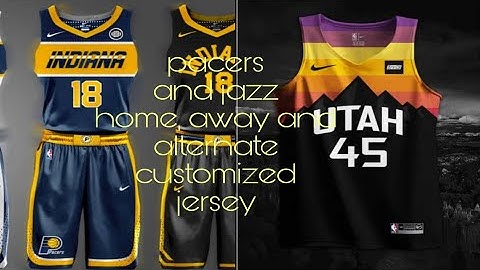 F1 VM pacers and jazz costumize jersey home, away and alternate nba2k20 v.98
