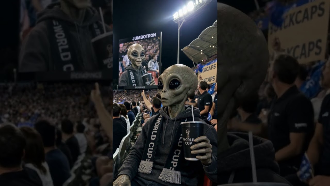 Alien Spotted at the World Cup?! 👽⚽
