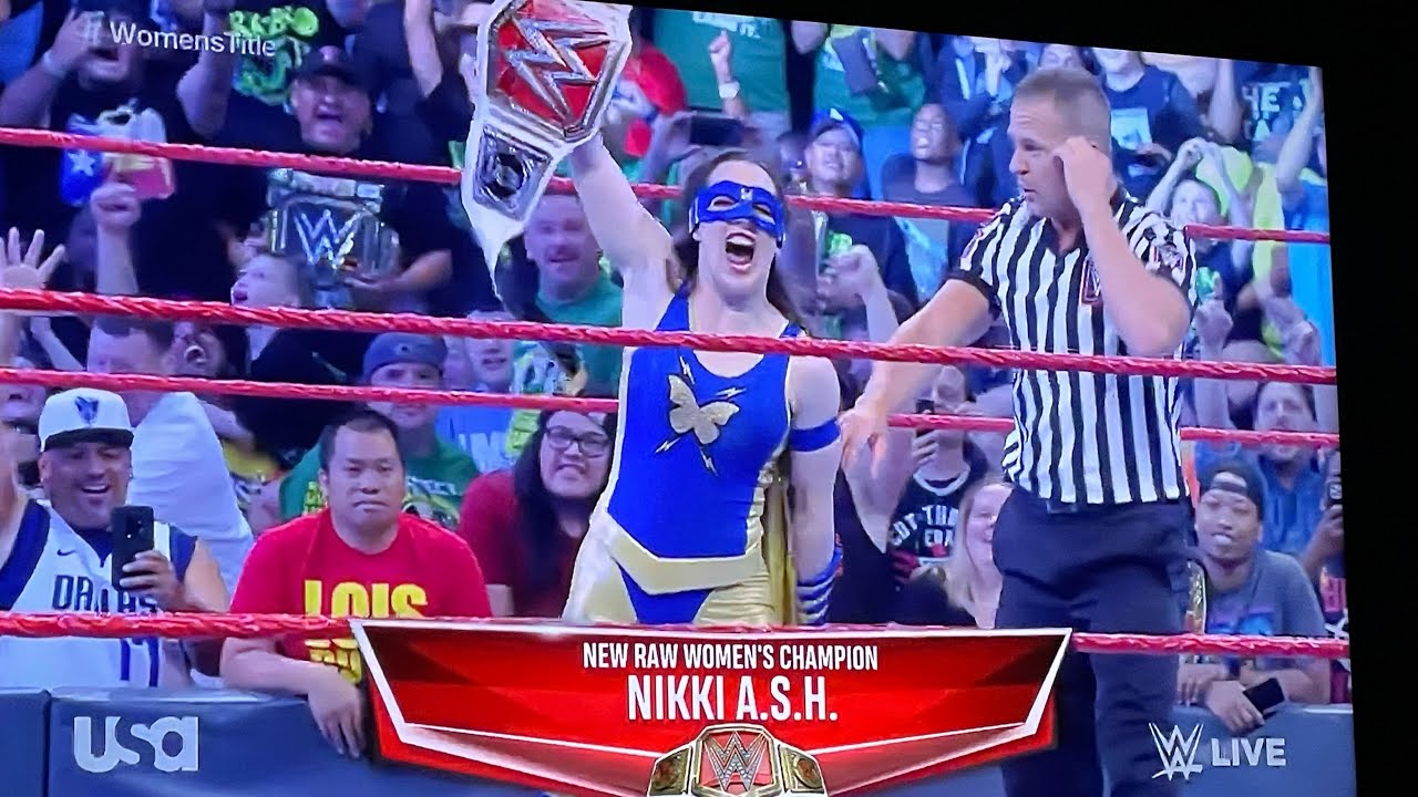 NIKKI A.S.H CASHES IN MONEY IN THE BANK AND WINS THE RAW WOMENS CHAMPIONSHIP!!!!