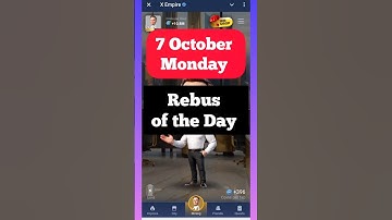X Empire Rebus of the Day 7 October Today Rebus of the Day,  Rebus Code #shorts #rebusoftheday