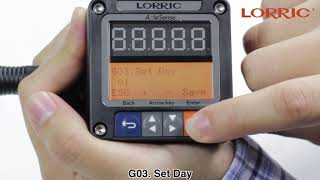 The operation of time related setup of FP-AS510 paddle wheel flowmeter