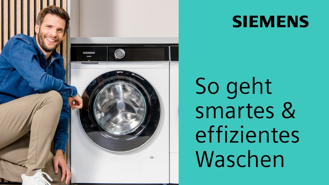 für Wäsche smarte YouTube - kaufen: Waschmaschine & effiziente Pflege Siemens | deine Waschmaschine