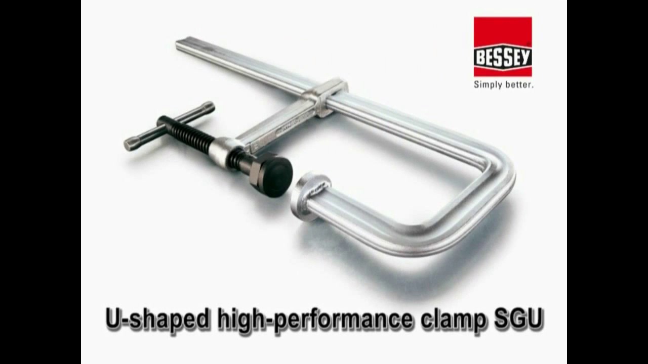 BESSEY SQ-20 F-Style Welding Bar Clamp – 20-Inch Capacity, 2,660 Lbs Force, All-Steel