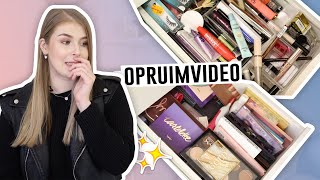 MAKE-UP STASH OPRUIMEN & UITZOEKEN | Make Me Blush