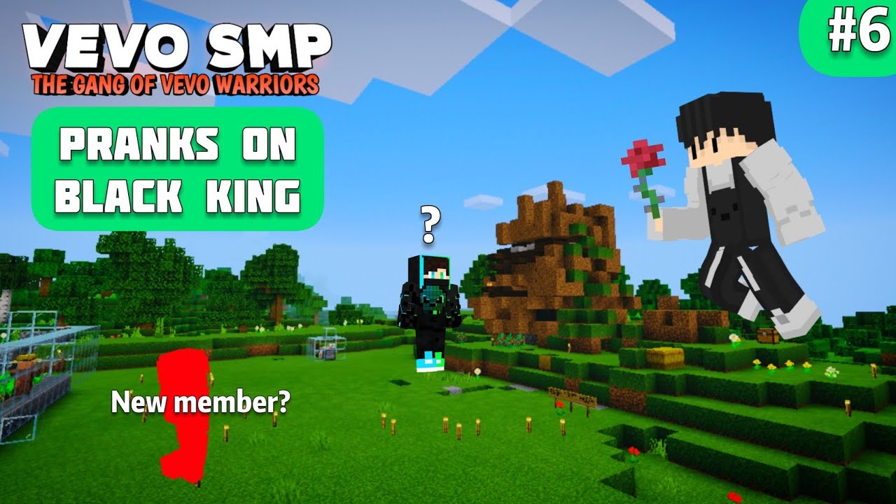 Episode 06 | VEVO SMP S1 | PRANKS ON BLACK KING | NEW MEMBER | BIBA PATRICK | MINECRAFT PE |