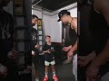 Big G met the young fan who caught his 450th HR after the game & gave him signed baseballs & a bat🤝