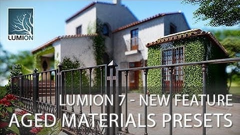 Lumion 7 Tutorial - Aged Materials Presets