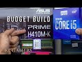 intel core i5 10400 ASUS PRIME H410M-K Kingston DDR4 RAM Crucial BX500 Budget Office PC Build