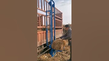 ## Straw Bale Elevator# Straw Bale Automatic Pickup Loader# Straw Bale Loader The straw bale hoist