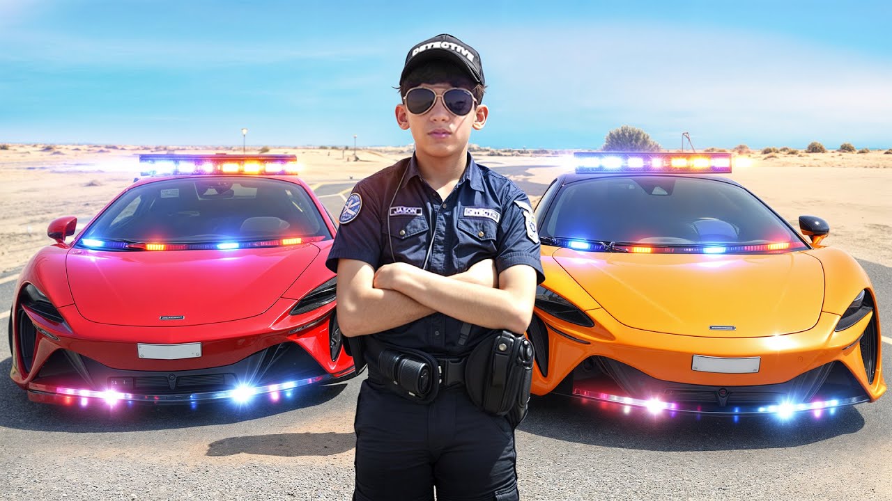 Офицеры Джейсон и Алекс в фильме «Приключения Twin McLaren» о честности