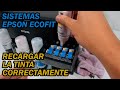 Cómo recargar tinta correctamente en impresoras Epson con tanques ecofit | L3110 L3210 L3150 etc.