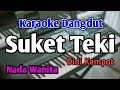 SUKET TEKI - KARAOKE || NADA WANITA CEWEK || Didi Kempot || Audio HQ || Live Keyboard