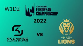 SK VS MAD | LEC 2022 SPRING | W1D2 | HIGHLIGHTS !