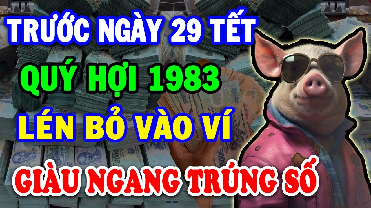 Quý Hợi 1983 Lén Bỏ Thứ Này Vào Ví Trước Ngày 30 Tết TIỀN VỀ ÙN ÙN Đổi Đời Giàu To