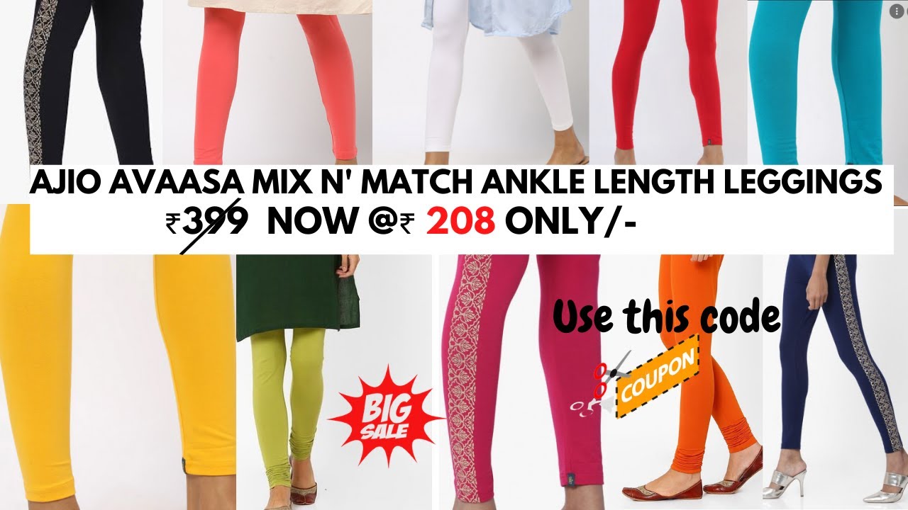 Ajio Avaasa 🔥(LEGGINGS) Mix N' Match 