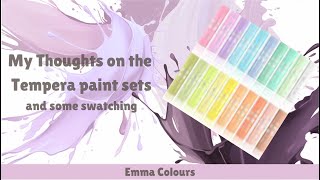 My thoughts on the Tempera paint pen sets - with swatches and demos- adult coloring supplies