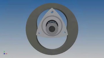 Wankel Rotary Engine Rendering - Autodesk Inventor Studio Animation